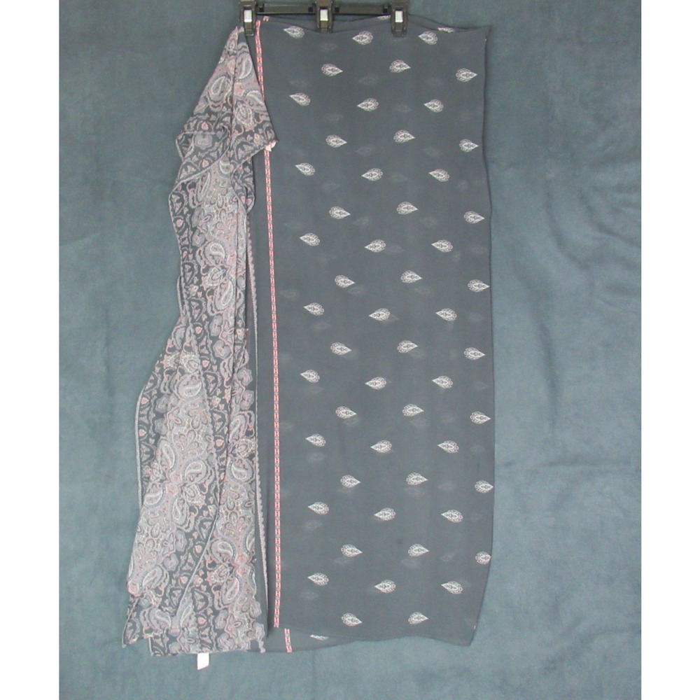 Victorias Secret Scarf Womens One Size Gray Sheer Shawl Wrap 54" x 90" Gypsy